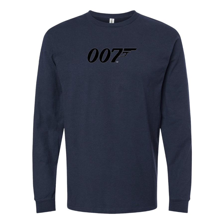 Youth Kids 007 James Bond Movie Long Sleeve T-Shirt