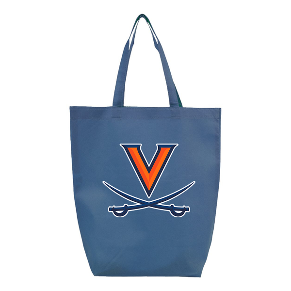 Virginia Cavaliers Q-Tees Non-Woven Gusset Bottom Tote