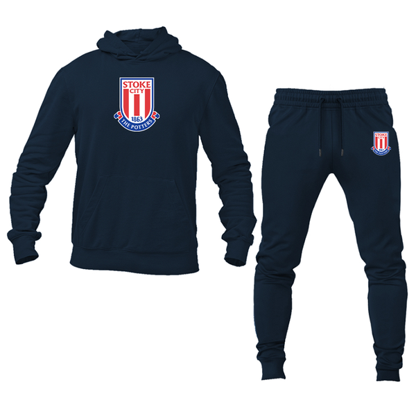 Men's Stoke City Soccer  Hoodie Joggers Set