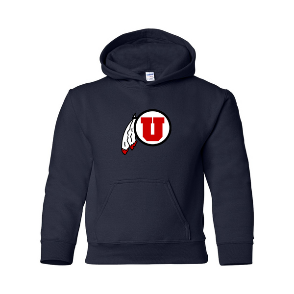 Youth  Utah Utes Gildan Heavy Blend  Hooded Sweatshirt