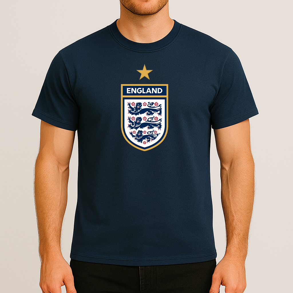 Men's England National Soccer Team Cotton T-Shirt