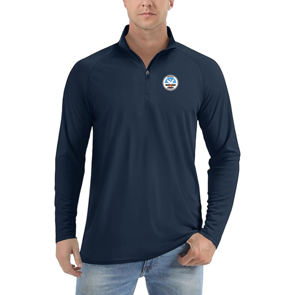 Men's Swansea City Soccer Lightweight Quarter-Zip Athletic Shirt Long Sleeve