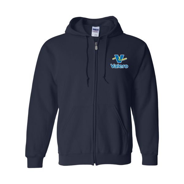 Men's Valero Gas Station  Gildan  Heavy Blend Full Zip Hooded Sweatshirt