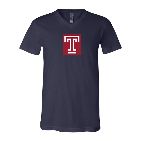 Temple Owls BELLA  CANVAS - Jersey V-Neck T-Shirt