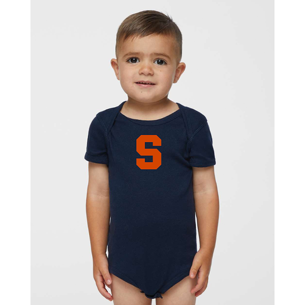 Syracuse Orange  Rabbit Skins Infant Baby Rib Bodysuit