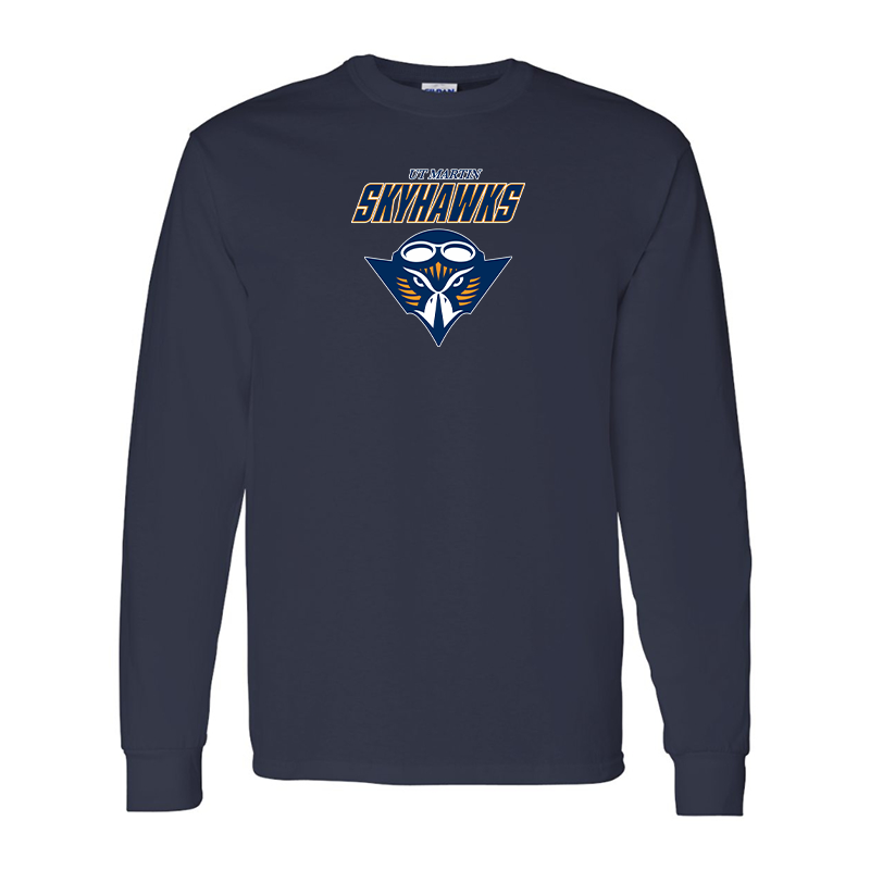 Men's Tennessee Martin Skyhawks Gildan Heavy Cotton Long Sleeve T-Shirt