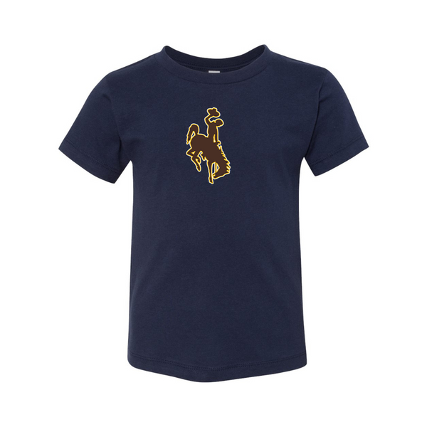 Wyoming Cowboys BELLA  CANVAS Toddler Jersey Tee