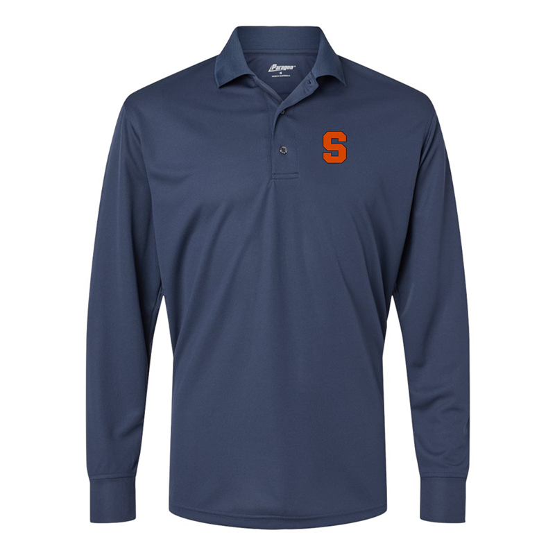 Men's Syracuse Orange  Paragon Prescott Long Sleeve Polo