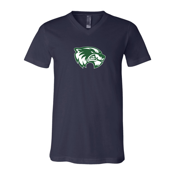 Utah Valley Wolverines BELLA  CANVAS - Jersey V-Neck T-Shirt