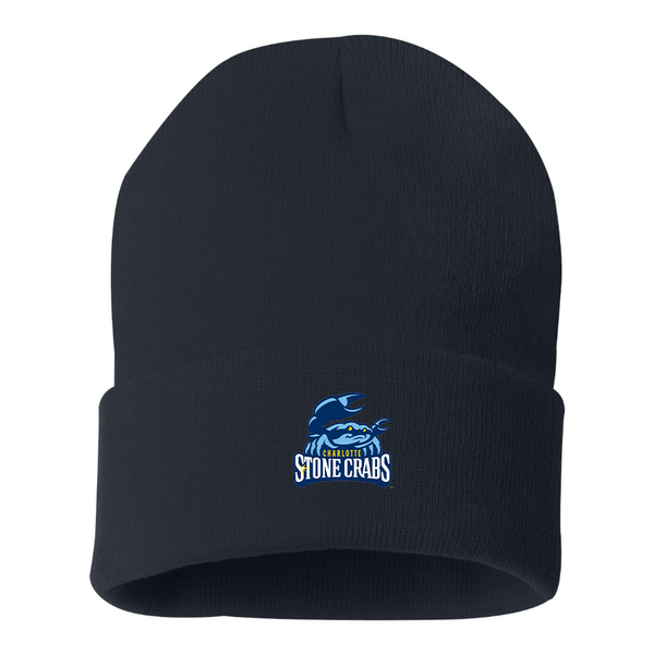 Charlotte Stone Crabs Logo Beanie Hat