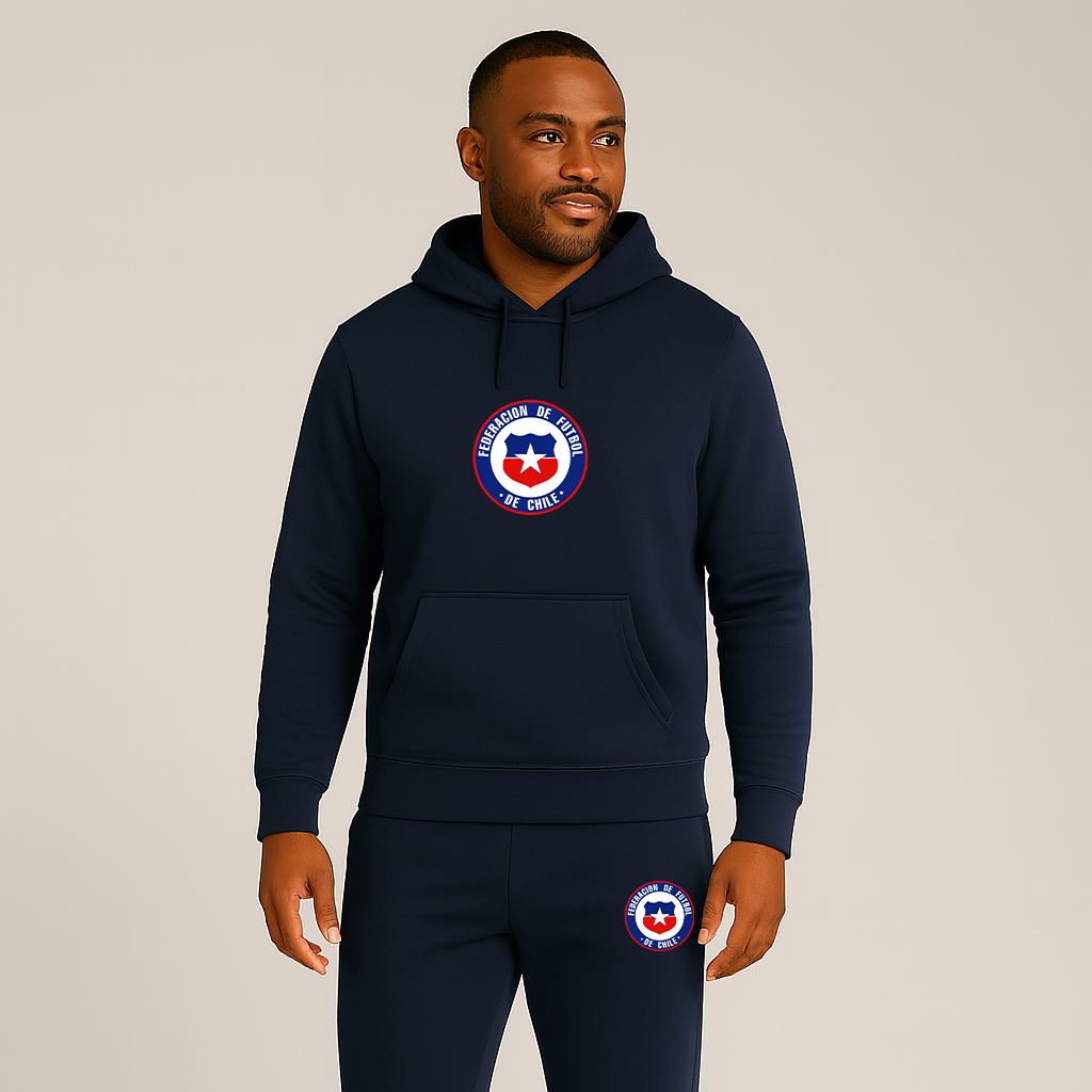 Men's Chile National Soccer Team  Hoodie Joggers Set