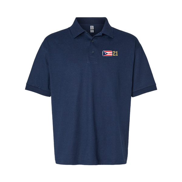 Men's Liga de Beisbol Profesional Roberto Clemente Logo Dry Blend Polo