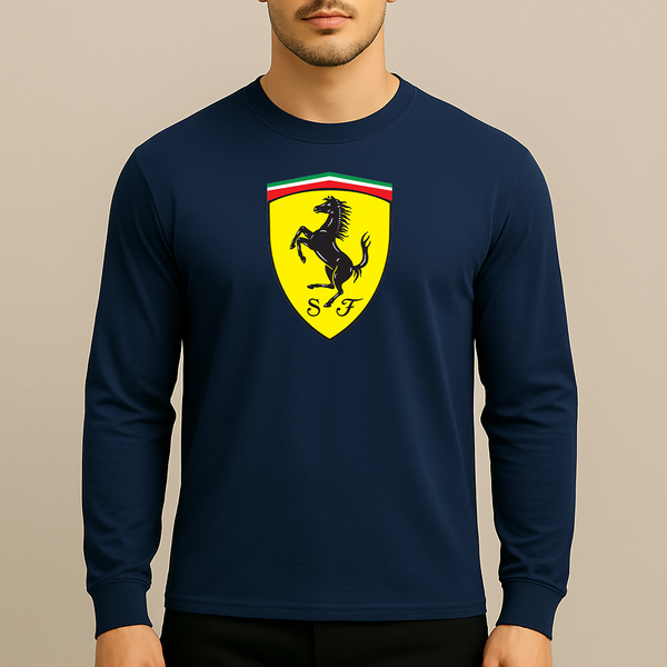 Men’s Ferrari Motorsport Car Long Sleeve T-Shirt