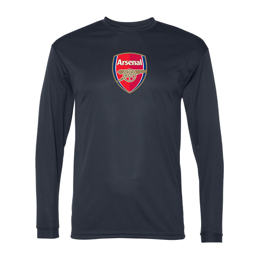 Men’s Arsenal Soccer Polyester Long Sleeve T-Shirt