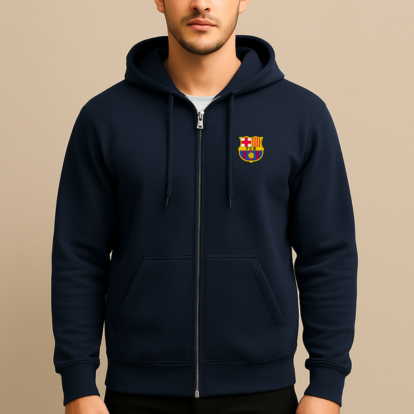 Men's F.C. Barcelona Soccer Zipper Hoodie
