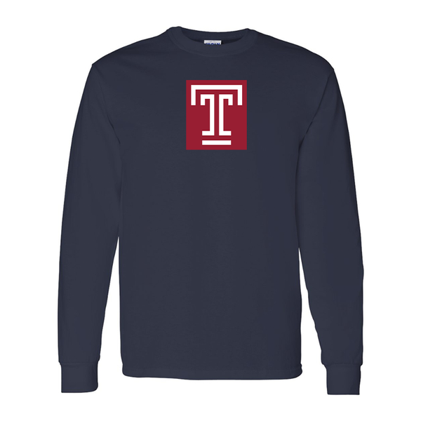 Men's Temple Owls Gildan Heavy Cotton Long Sleeve T-Shirt