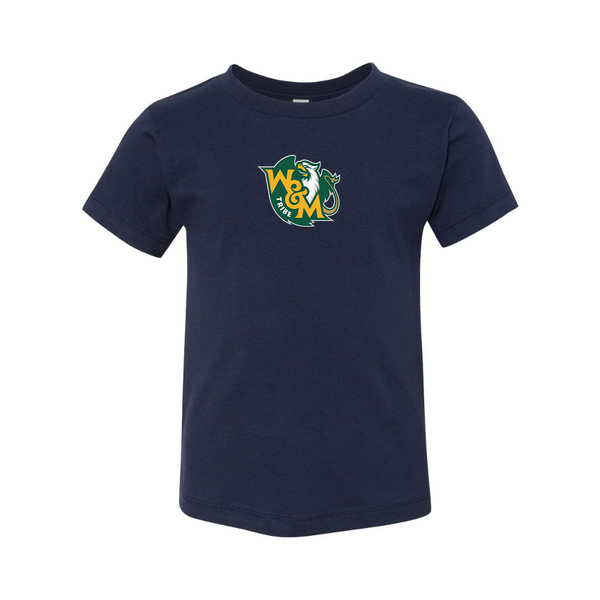William and Mary Tribe BELLA  CANVAS Toddler Jersey Tee