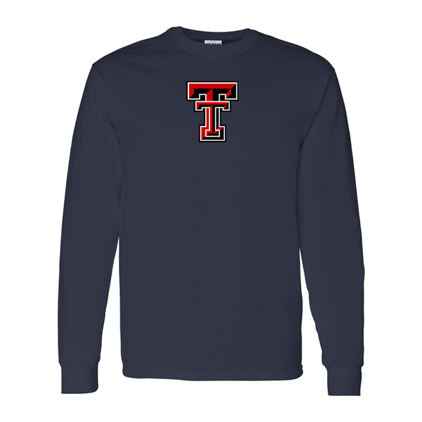 Men's Texas Tech Red Raiders  Gildan Heavy Cotton Long Sleeve T-Shirt