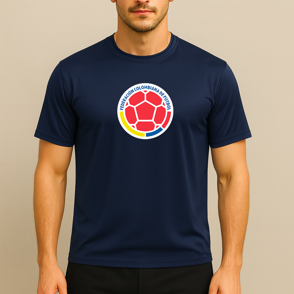 Men's Colombia National Soccer Team Polyester T-Shirt