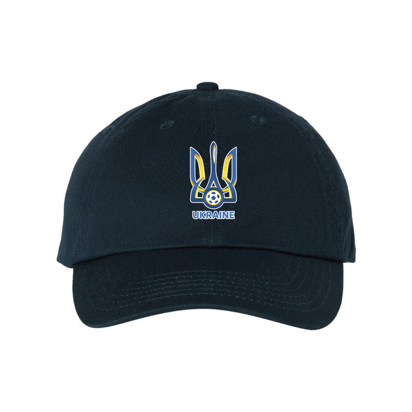Ukraine National Football Soccer Team  Valucap Adult Bio-Washed Classic Dad Hat
