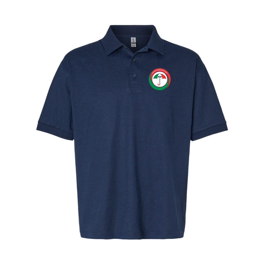 Men's PDP Logo Dry Blend Polo - Navy