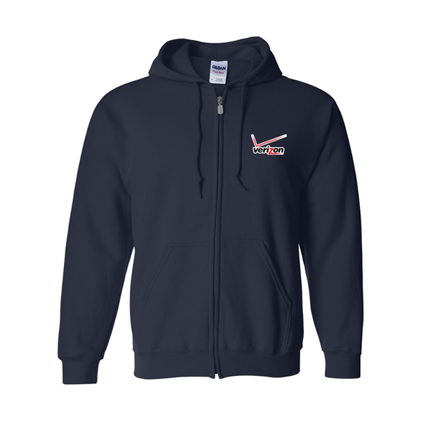 Men's  Verizon Wireless Gildan  Heavy Blend Full Zip Hooded Sweatshirt