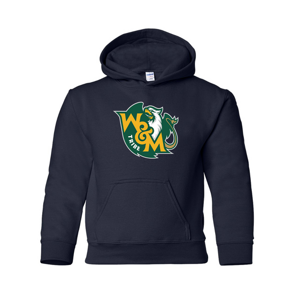 Youth  William and Mary Tribe Gildan Heavy Blend  Hooded Sweatshirt