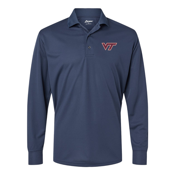 Men's Virginia Tech Hokies Paragon Prescott Long Sleeve Polo