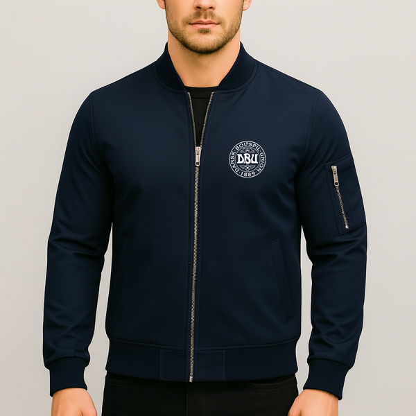 Men's Denmark Soccer Lightweight Bomber Jacket Windbreaker Softshell Varsity Jacket Coat