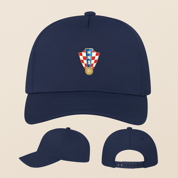 Croatia National Soccer Team Five Panel Twill Snapback Cap