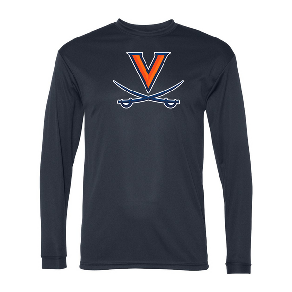 Men's  Virginia Cavaliers  Polyester Long Sleeve T-Shirt