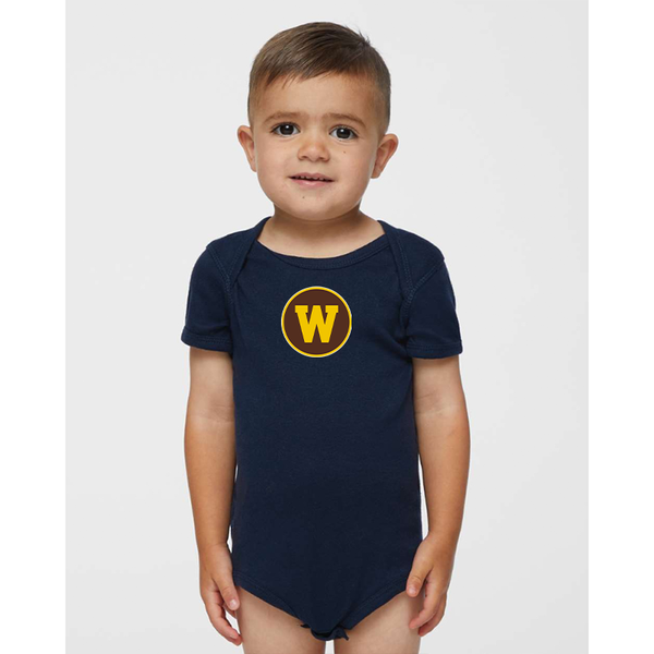 Western Michigan Broncos Rabbit Skins Infant Baby Rib Bodysuit