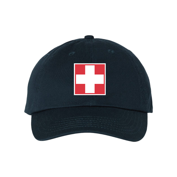 Switzerland National Football Soccer Team  Valucap Adult Bio-Washed Classic Dad Hat