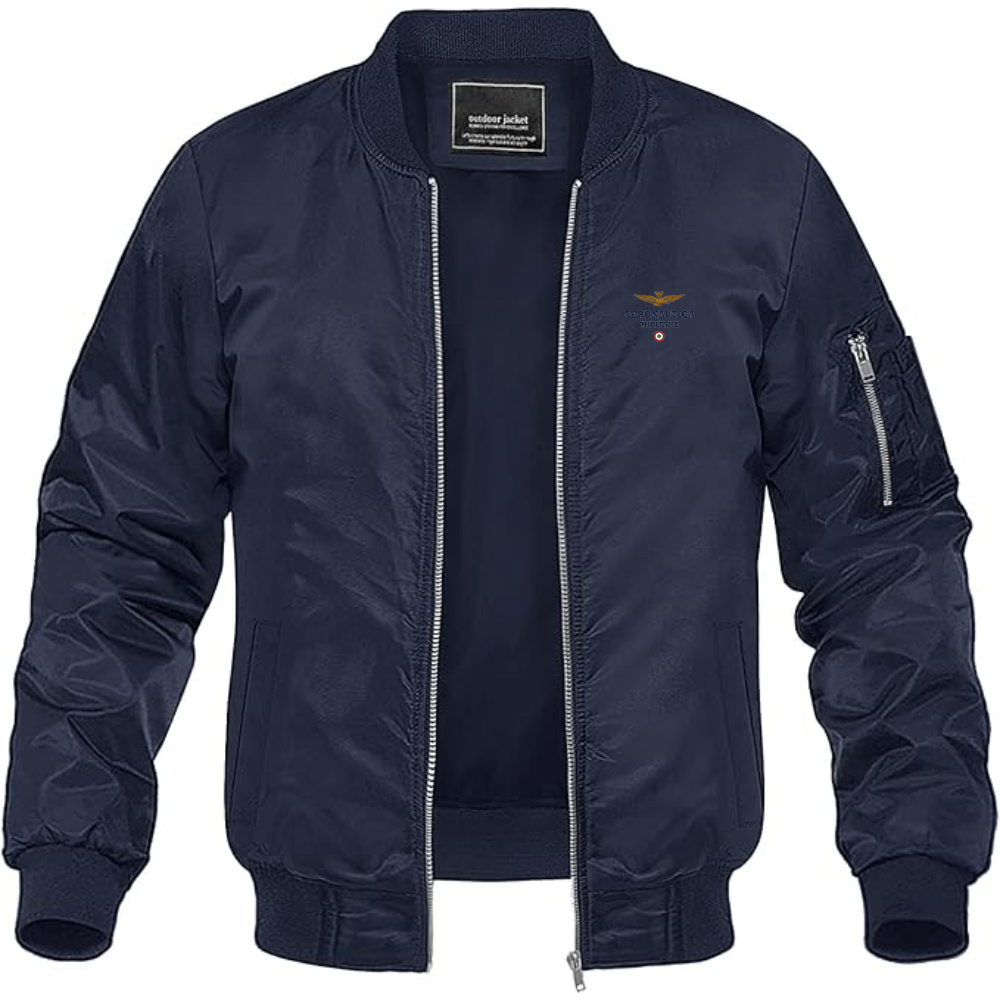 Men's Aeronautica Militare Logo Lightweight Bomber Jacket
