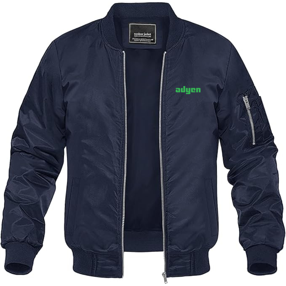 Men's Adyen Logo Lightweight Bomber Jacket