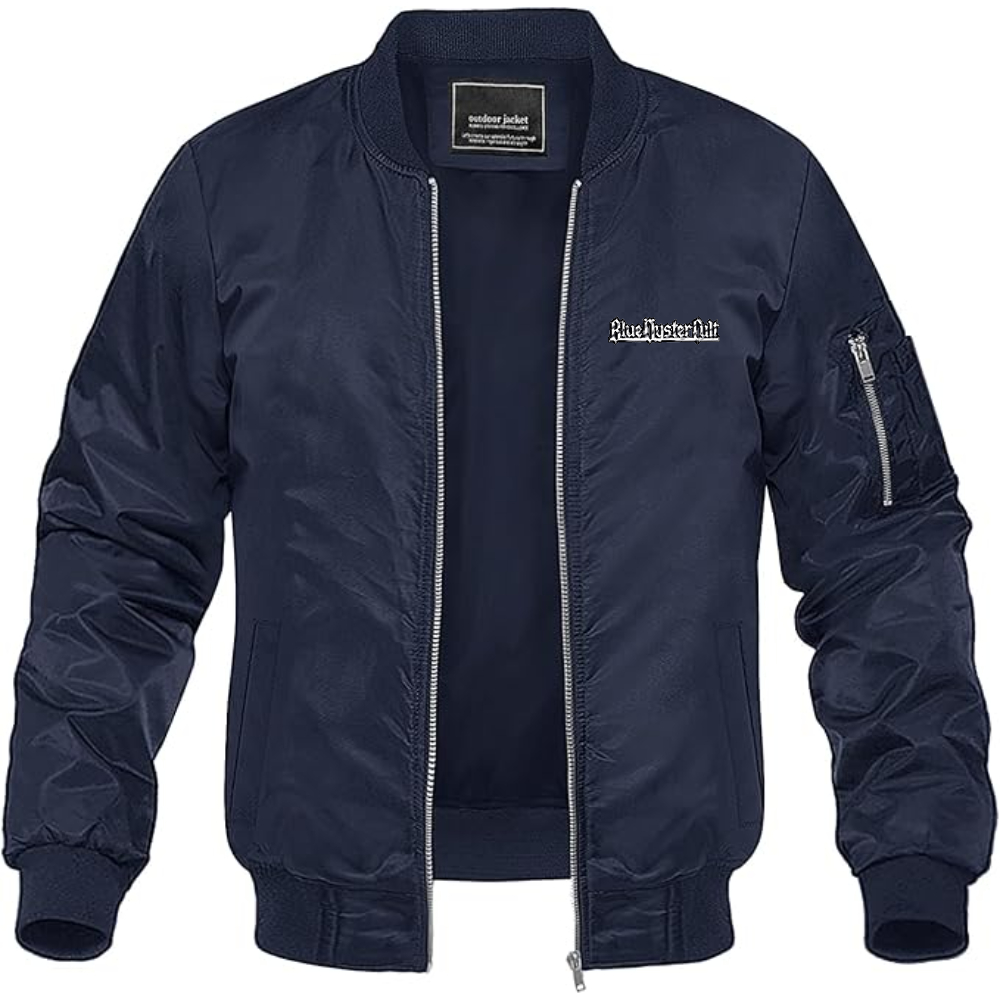 Men's Blue Öyster Cult Lightweight Bomber Jacket