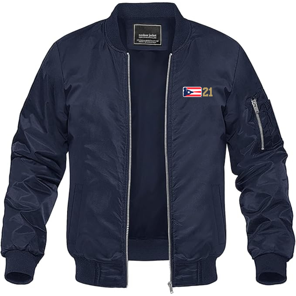 Men's Liga de Beisbol Profesional Roberto Clemente Logo Lightweight Bomber Jacket