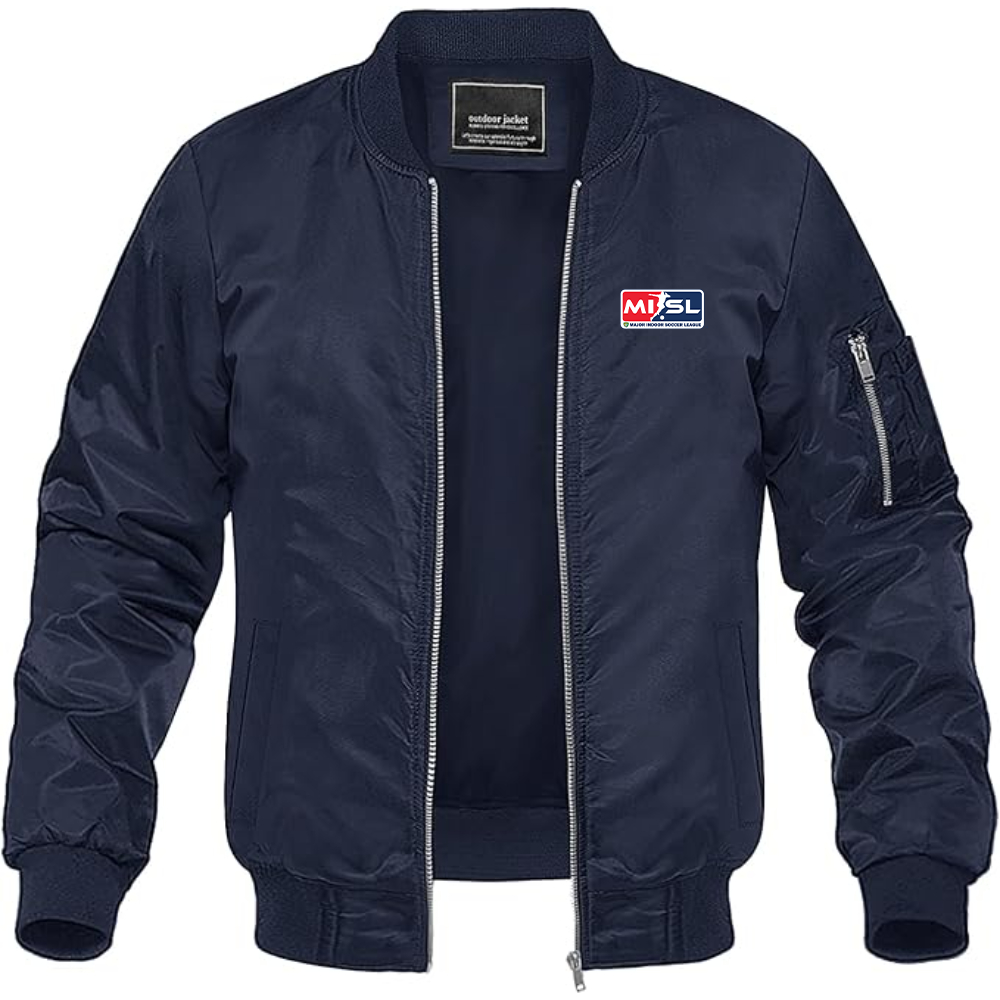 Men's Major Indoor Soccer League Logo Lightweight Bomber Jacket