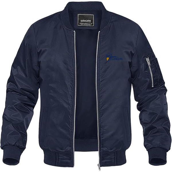 Men's California Baptist Lancers  Lightweight Bomber Jacket Windbreaker Softshell Varsity Jacket Coat
