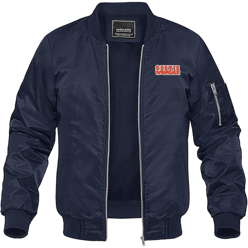 Men's Stevie-Wonder Lightweight Bomber Jacket