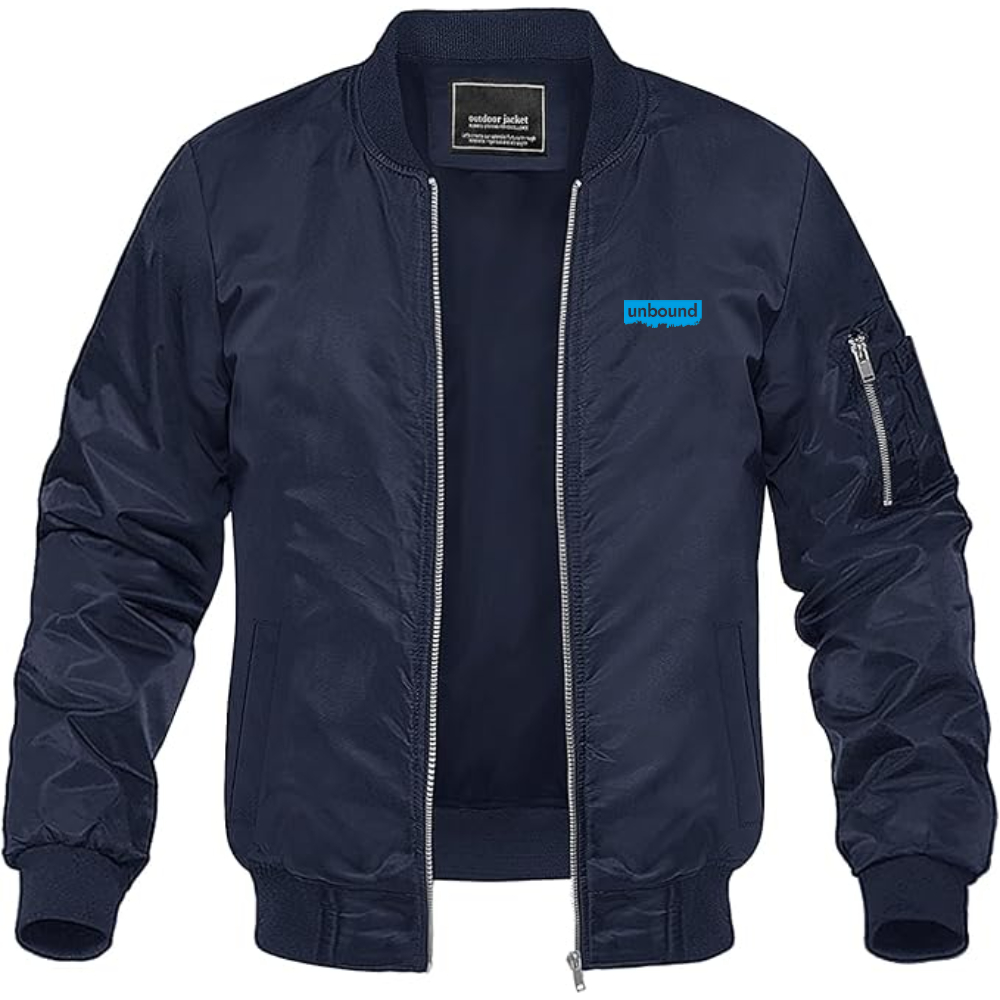 Men's Unbound Live Logo Lightweight Bomber Jacket