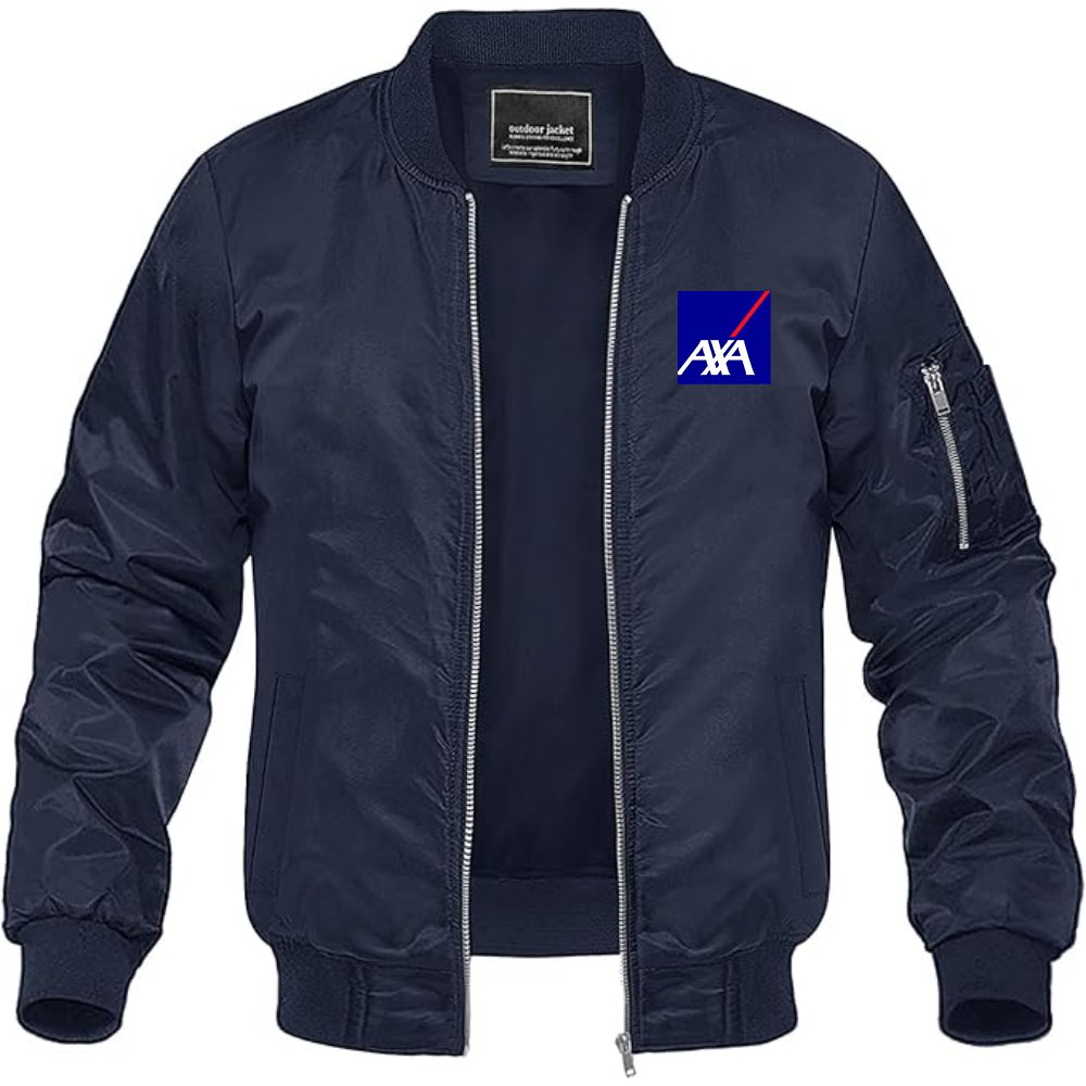 Men's Axa Logo Lightweight Bomber Jacket