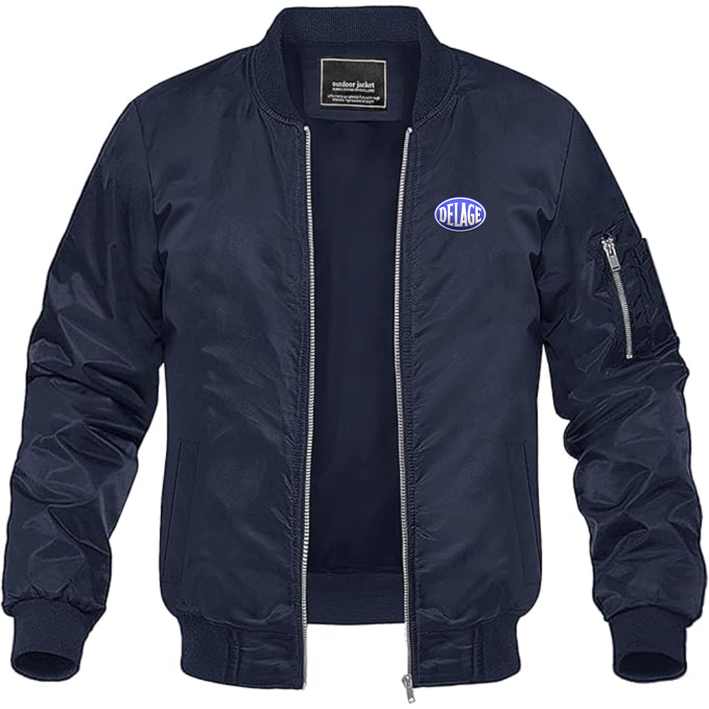 Men's Delage Logo Lightweight Bomber Jacket