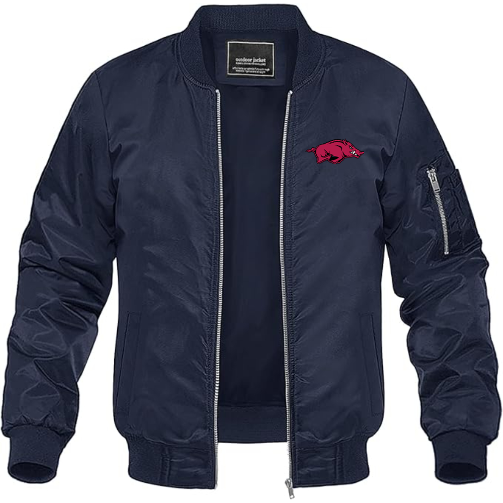 Men's Arkansas Razorbacks Lightweight Bomber Jacket
