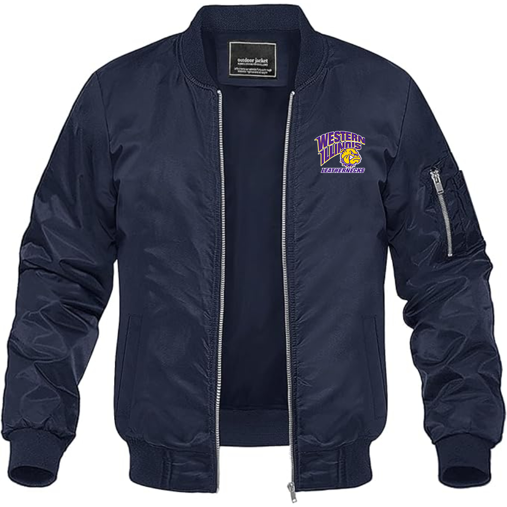 Men's Western Illinois Leathernecks Lightweight Bomber Jacket