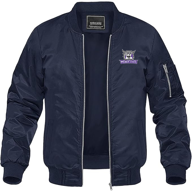Men's Weber State Wildcats Lightweight Bomber Jacket