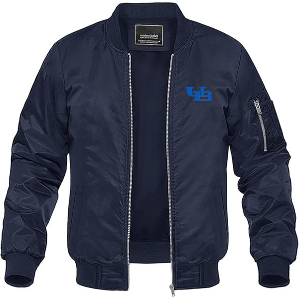 Men's Buffalo Bulls  Lightweight Bomber Jacket Windbreaker Softshell Varsity Jacket Coat