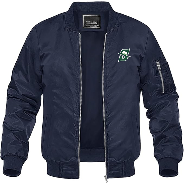 Men's Stetson Hatters Lightweight Bomber Jacket Windbreaker Softshell Varsity Jacket Coat