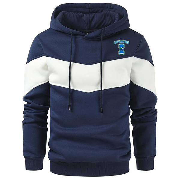 Men's  Texas AM CC Islanders  Gesean  Novelty Color Block Pullover Fleece Hoodie Long Sleeve Casual