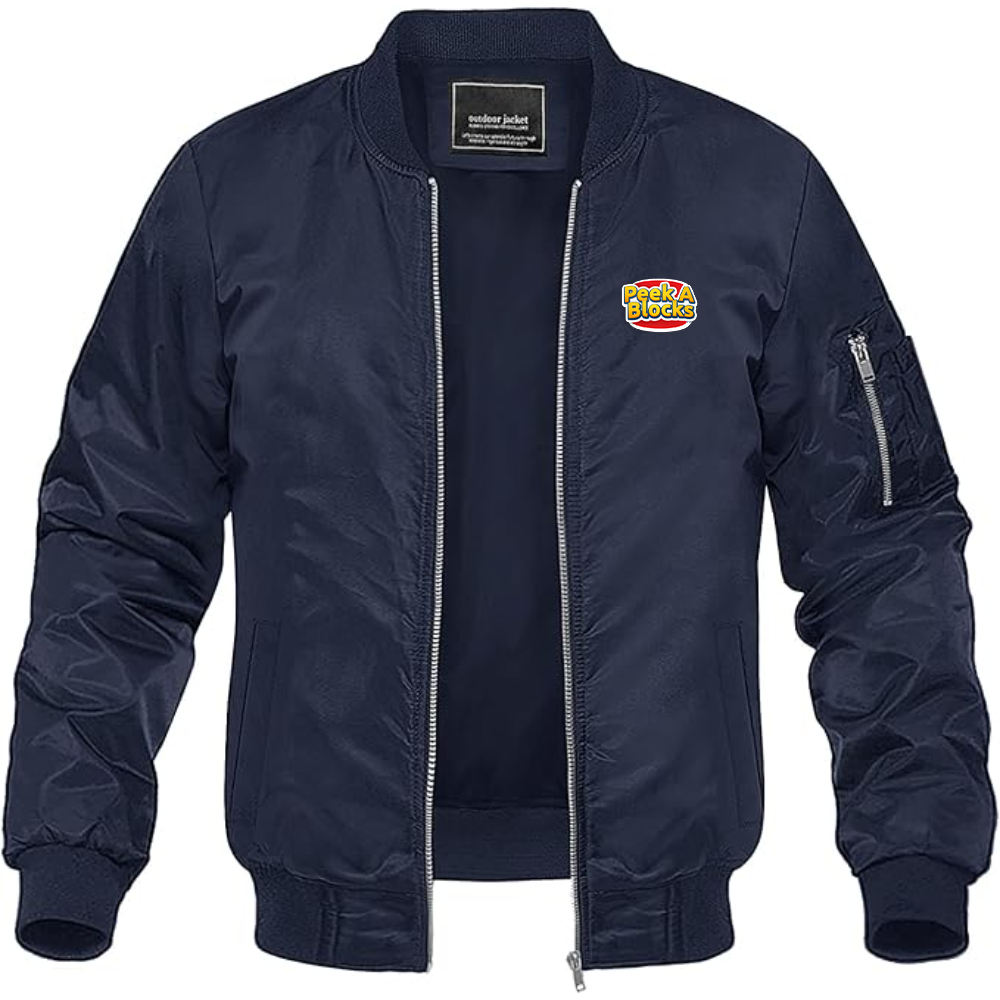 Men's Peek A Blocks Lightweight Bomber Jacket